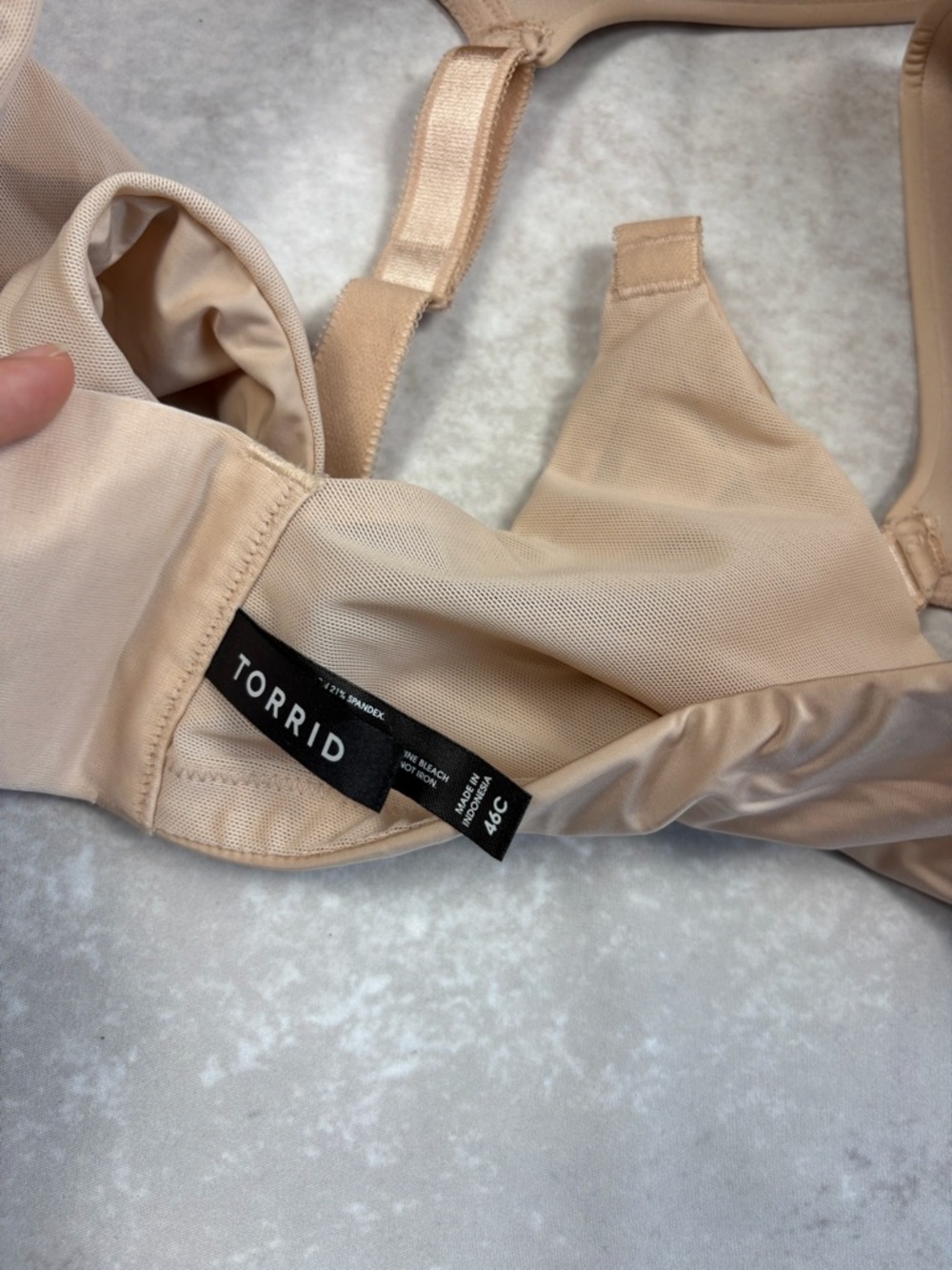 Torrid Rose Dust T-Shirt Bra 46C Lightly Lined Back Smothing Bra - Picture 3 of 4